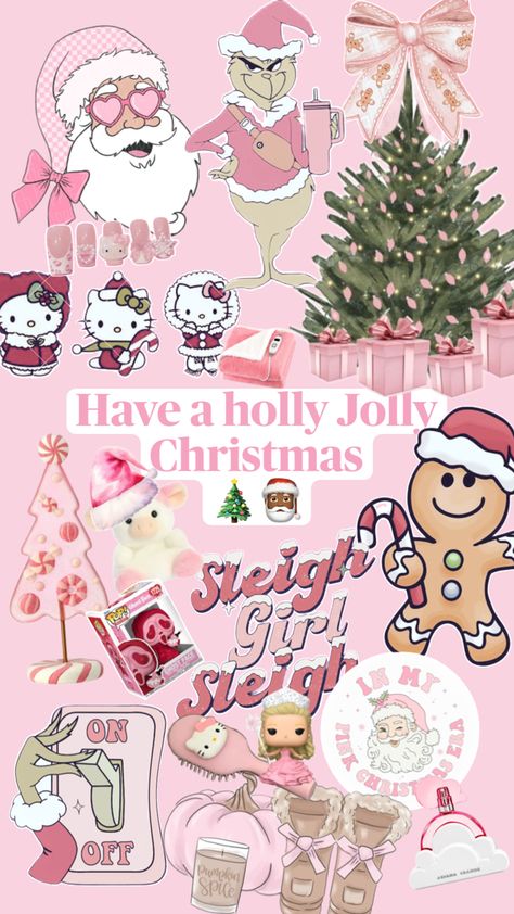 🩷🩷🩷 Have A Holly Jolly Christmas, Christmas Pops, Holly Jolly Christmas, Jolly Christmas, Ghost Faces, Holly Jolly, Christmas Wallpaper, Pink Christmas, Alice In Wonderland