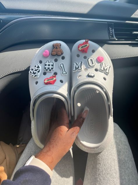 Mothers Day is April 14th, decorate Crocs as a gift! Decorate Crocs, Crocs With Charms, Crocs Fashion, Crocs Jibbitz, Shoe Inspo, How To Decorate, Dream Shoes, Insta Photo Ideas, Nice Shoes