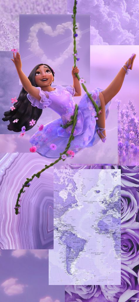 Encanto Isabela Wallpaper, Encanto Wallpaper, Isabella Madrigal, Cris Jr, Isabela Madrigal, Wallpaper Preppy, Cute Short Haircuts, Lavender Haze, Disney Wallpapers