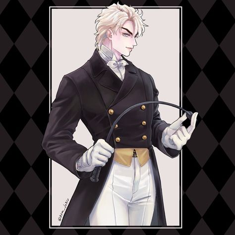 Outfit Short Hair, Dio Brando, Gloves White, Riding Crop, Outfit Short, Riding Outfit, White Gloves, White Pants, Jojo Bizarre