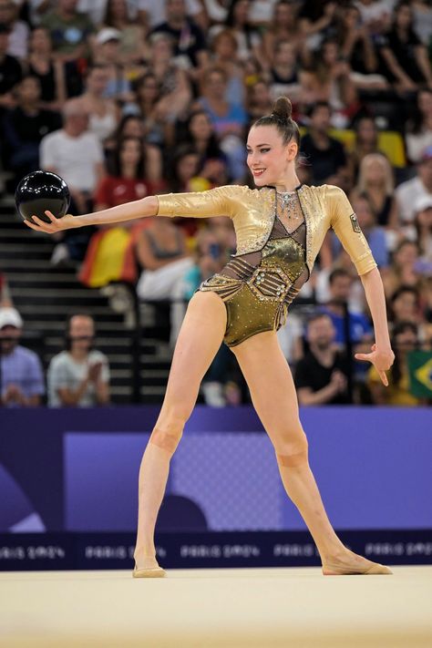 Darja Varfolomeev (Germany) 🥇 Individual • Paris 2024 Olympics ⭐ Rhythmic Gymnastics Olympic Aesthetic, Jonas Kaufmann, Rhythmic Gymnastic, 2024 Olympics, Gymnastics Poses, Gymnastics Photos, Paris Olympics, Rhythmic Gymnastics Leotards, Aesthetic Lifestyle