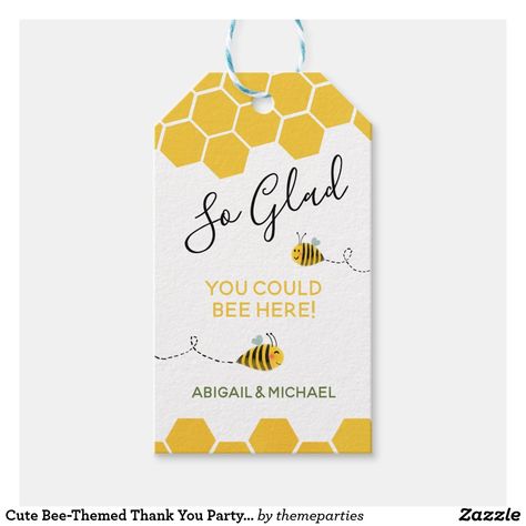 Diy Babyshower, Bee Favor, Bebe Shower, Bee Theme Party, Bee Birthday Party, Honey Bee Decor, Thank You Party, Baby Theme, Bee Baby Shower Theme