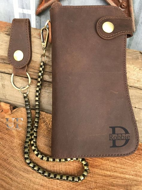 Bifold Chain Wallet, Chain Wallets, Leather Biker Wallet,Mens Wallet Leather,Personalized Chain Wall Travel Leather Wallet, Long Wallet Pattern, Personalized Gifts For Him, Trucker Wallet, Mens Leather Wallet, Leather Travel Wallet, Wallets For Men, Personalized Leather Wallet, Engraved Wallet