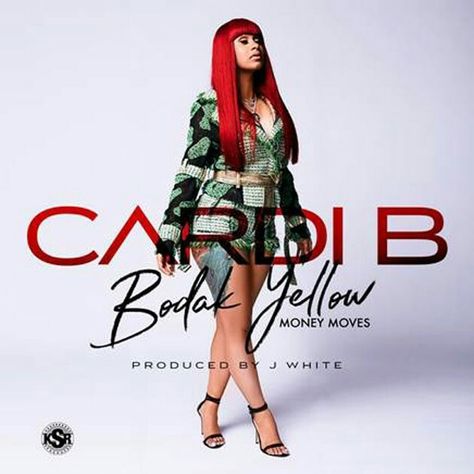 Cardi B Music, Bodak Yellow, Red Carpet Affair, Like This Song, Money Moves, Music Album Covers, Hollywood Celebrity, Yellow Outfit, Hottest 100