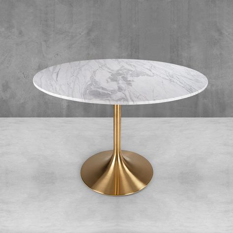 Marble Restaurant Table, Marble Dining Table Gold Legs, Small Dining Room Tables W Real Marble Topmodern, Brass Round Coffee Table, Rpund Marble Table, Balcony Decoration, Brass Dining Table, 36” Marble Top Round Dining Table White Base, Stone Table Top