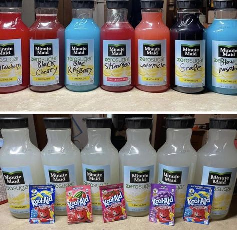 Rainbow Popsicles, Flavored Lemonade, Smart School House, Cherry Lemonade, Black Strawberry, Drink Recipes Nonalcoholic, Lemonade Drinks, Black Grapes, Minute Maid