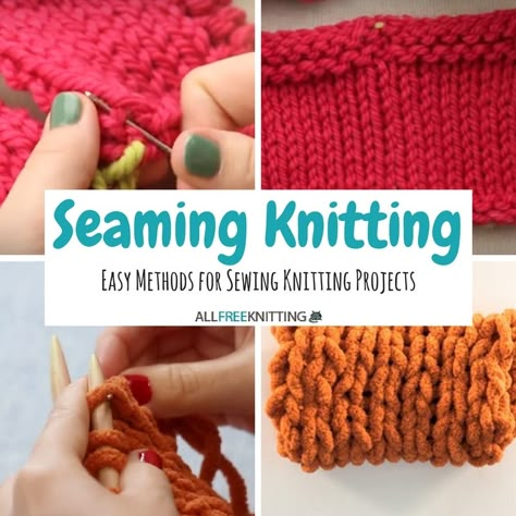 Knitting Two Pieces Together, Sewing Together Knitting, Sewing Knitting Pieces Together, Seaming Knitted Pieces, How To Sew Knitted Pieces Together, Sew Knitting Together, Sewing Knitted Pieces Together, Knitting Doodles, Knitting Edges