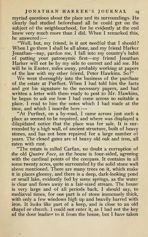 page from Dracula, by Bram Stoker Dracula By Bram Stoker, Dracula Book, Dracula Art, Bram Stoker's Dracula, Bram Stoker, Journal Entries, Dracula, Book Pages, Book Art