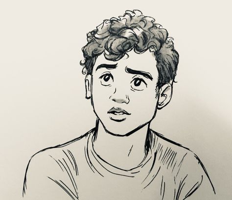 Bev Johnson on Twitter: "#ToAllTheBoysIveLovedBefore… " Sketch Hair, Boy Hair Drawing, Character Moodboard, Curly Hair Cartoon, Bev Johnson, Drawing Male Hair, Artistic Drawings, Journal Things, Men Blonde Hair