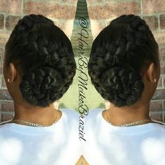 Goddess Braid Bun, Goddess Braid, Braids Bun, Braid Bun, Twisted Hair, Goddess Braids Hairstyles, Pelo Afro, Two Braids, Beautiful Braids