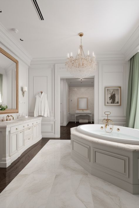 Old Money House Bathroom, Old Money Bathroom, House Inspo Interior, Marble Bathroom Ideas, Astoria Greengrass, Old Money House, Home Bathroom Decor, Interior Design Bathroom, Apartment Deco