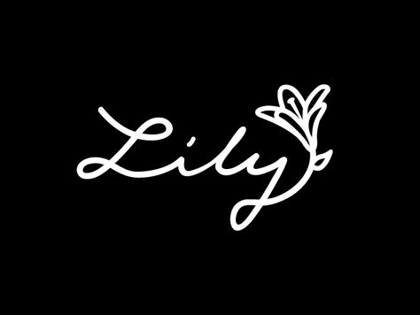 Lily real estate Lily In Cursive, Lily Signature Ideas, Lily Name Art, Lily Graphic Design, Lily Name Tattoo, Lily Logo Design, Lily Calligraphy, Lily Flower Logo, Lily Name