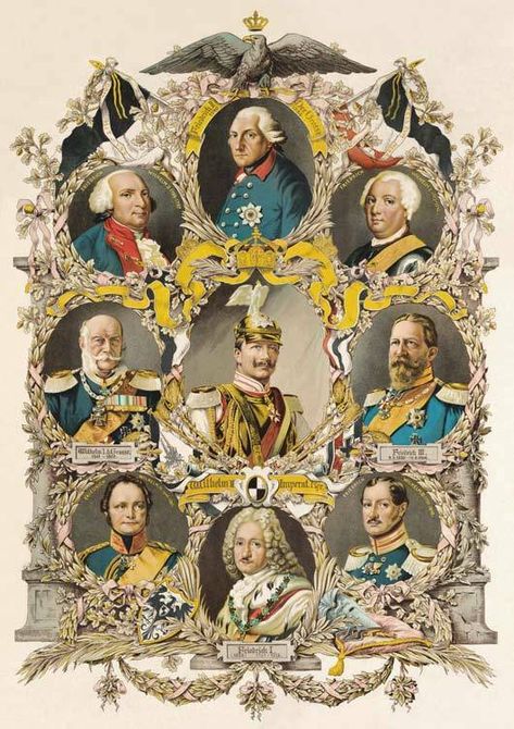 Hohenzollern, Ahnentafel. Ap European History, History Of Germany, Ww1 Art, Military Decorations, Frederick The Great, Army Poster, Kaiser Wilhelm, German Heritage, History Notes