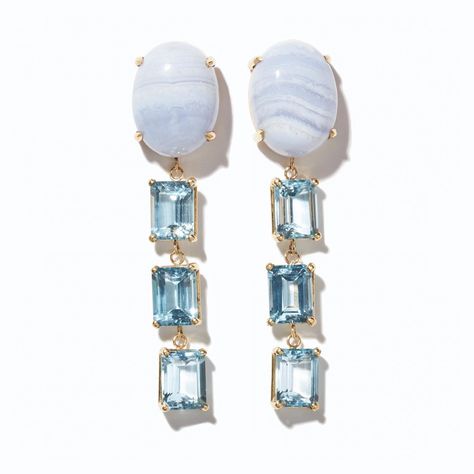 Jia-Jia Zhu (@jiajiajewelry) • Instagram photos and videos Blue Topaz Crystal, Topaz Crystal, Gemstone Drop Earrings, Citrine Crystal, Topaz Earrings, Blue Lace Agate, Crystal Quartz, Topaz Gemstone, Lace Agate