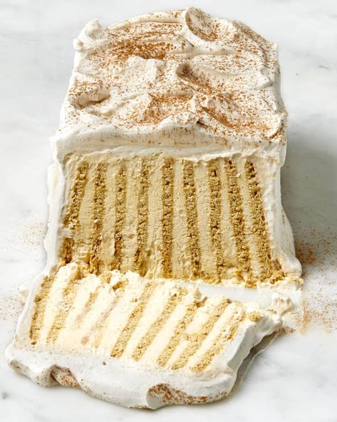 Pumpkin Icebox Cake, Ice Box Cake, Icebox Cake Recipes, Southern Desserts, Waffle Cookies, Icebox Cake, Pumpkin Pie Filling, Frozen Cake, Ice Box