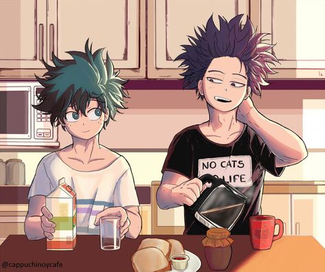 Dona Choco on Twitter: "Black coffee... again? C'mon, it's the first one this morning. #bnha #shindeku #心出… " #blackcoffee Boku No Academia, Midoriya Izuku, My Hero Academia Memes, Buko No Hero Academia, Hero Academia Characters, Anime Ships, My Hero Academia Manga, Izuku Midoriya, Black Coffee