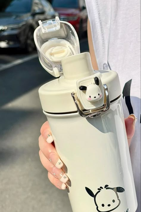 Pochacco Items, Pochacco Things, Pochacco Backpack, Pochacco Aesthetic, Pochacco Stuff, Sanrio Dog, Aesthetic Water, Cute Water Bottles, Cute School Supplies