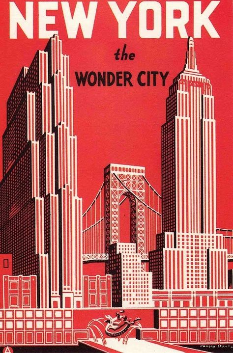 matouenpeluche: Vintage New York New York Poster, Deco Poster, City Poster, Art Deco Posters, Vintage New York, Vintage Travel Posters, Vintage Poster, Vintage Ads, Vintage Travel