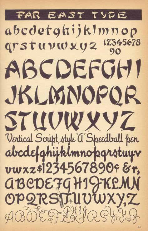 speedball textbook p41 | Flickr - Photo Sharing! Speedball Textbook, Calligraphy Letters Alphabet, Calligraphy Fonts Alphabet, Calligraphy Drawing, Tattoo Lettering Fonts, Fancy Letters, Fonts Lettering, Typeface Font, Lettering Alphabet Fonts