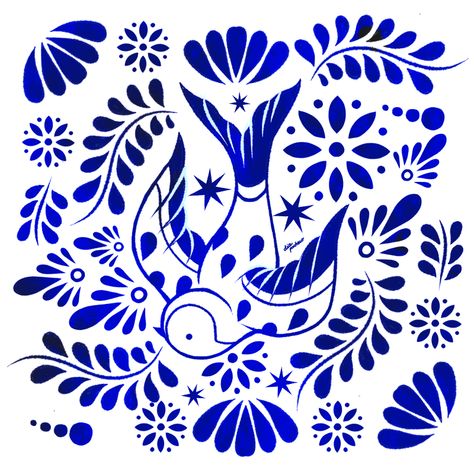 TALAVERA Pattern on Behance Decorative Patterns Drawing, How To Paint Talavera Style, Talavera Painting Canvas, Talavera Designs Mexican Style, Talavera Design Pattern, Diy Talavera Painting, Talavera Printable, Mexican Design Pattern, Talavera Painting