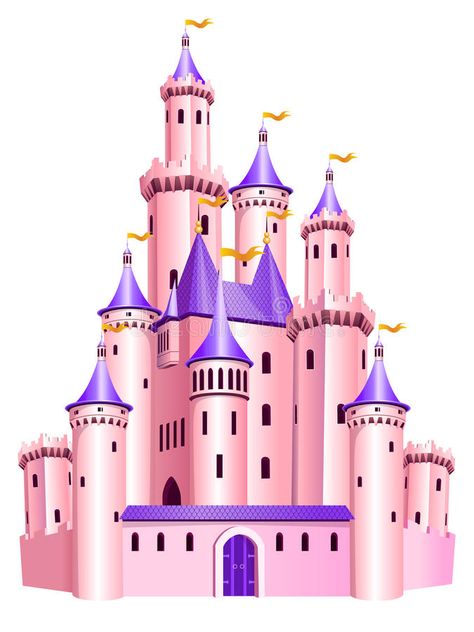 Pink princess castle. The vector illustration of pink princess castle. Tale doll , #affiliate, #castle, #vector, #Pink, #princess, #illustration #ad Pink Castle Cake, Disney Princess Printables, Pink Princess Castle, Disney Princess Cake Topper, Princess Sofia Birthday, Castle Cake Topper, Sofia The First Birthday Party, Princess Castle Cake, Disney Princess Castle