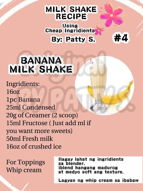 Milkshake Recipes, Fresh Milk, Crushed Ice, Recipe Using, Whipped Cream, Cream, Quick Saves