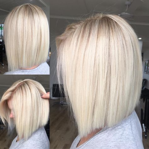 White Blonde Bob, Clean Blonde, Balayage Blonde, Bob Haircut For Fine Hair, Lob Hairstyle, Bob Hairstyles For Fine Hair, Blonde Bobs, Haircuts For Fine Hair, Medium Hair Cuts