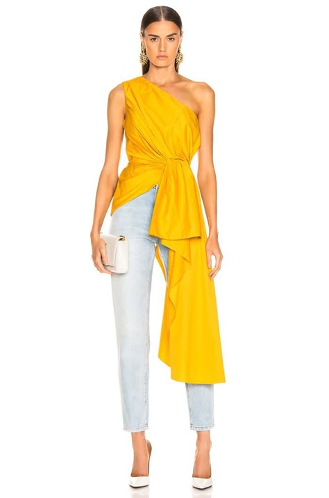 Random Colors, Johanna Ortiz, Street Style Trends, Looks Chic, Yellow Fashion, Tulum, Fashion Tops, Look Fashion, Classy Outfits