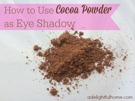 Tasty face: How to Make Cocoa Powder Eye Shadow. If it clumps you can just wipe it off and lick your fingers! I'm fascinated by these homemade make-up recipes because some store-bought products are so irritating. Still can't figure out what's been done to mascara. Diy Eye Shadow Natural, Diy Makeup Recipe, Diy Soap Recipe, Makeup Recipes, Homemade Makeup, Dried Roses, Arrowroot Powder, Natural Eyeshadow, Diy Body Care