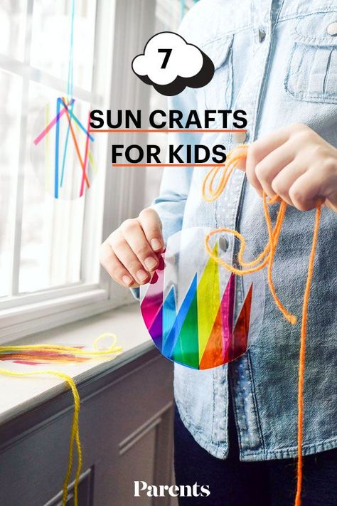 Sun Crafts For Kids, Sun Safety Activities, Easy Art Activities For Kids, Easy Art Activities, Craft Stick Projects, Stick Projects, Sun Crafts, Summer Safety, Kids Camp