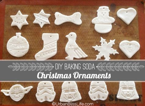 Diy Baking Soda, Baking Soda Clay, Homemade Christmas Ornaments, Dough Ornaments, Star Wars Christmas, Diy Baking, Christmas Ornaments Homemade, Noel Christmas, Homemade Christmas