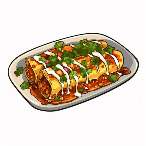 Download the Enchiladas 2d vector illustration cartoon in white backgro 30686630 royalty-free Stock Photo from Vecteezy for your project and explore over a million other images and backgrounds. Enchiladas Mexicanas, Enchiladas Potosinas, Spanish Projects, White Chicken Enchiladas, Birthday Photography, Illustration Cartoon, Food Drawing, Chicken Enchiladas, Food Illustrations