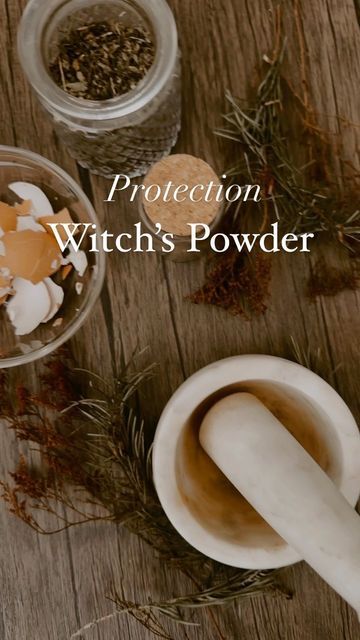 𝑇ℎ𝑒 𝑅𝑒𝑑ℎ𝑒𝑎𝑑𝑒𝑑 𝑊𝑖𝑡𝑐ℎ on Instagram: "Witch’s Powder can be crafted with any specific intention given your desire. I like to use the powder by placing some at the thresholds of my home for protection. It can also be used to dress candles, blow into the air or into a fire, added to charm bags, and so much more. #traditionalwitchcraft #traditionalwitch #folkwitch #witchesofinstagram #witchcraft #protectionspell #castingspells" Cascarilla Powder Uses Witchcraft, Protection Powder Recipe, Cascarilla Powder Uses, Charm Bags Witchcraft, Witchy Ingredients, Witchy Wellness, Dress Candles, Magickal Herbs, Witchy Tips