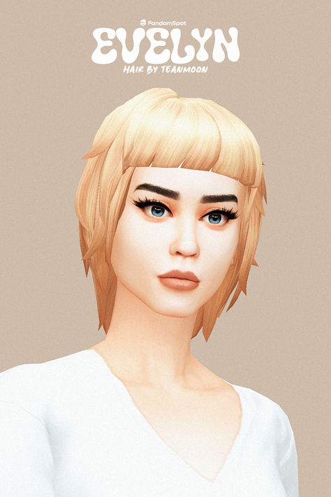 Micro Bangs Sims 4 Cc, Sims 4 Cc Hair Micro Bangs, French Bob, Straight Bob, Bad Haircut, Straight Bangs, Mullet Hairstyle, Sims 1, Sims Hair