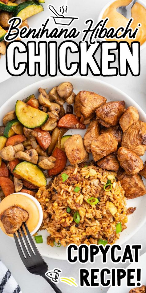 Lean Chicken Meals, Hibachi Chicken Sauce, Hibachi Chicken Marinade Recipe, Easy Chicken Hibachi Recipe, Blackstone Grill Recipes Hibachi Steak And Chicken, Benihana Recipes Copycat, Chicken Hibachi Blackstone, Habatchi Recipes Hibachi Chicken, Diy Hibachi Recipes