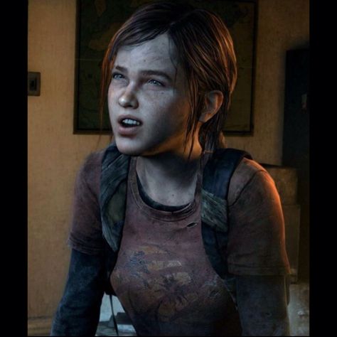 One of my favorite things about Ellie is that she makes this face. Urgh, she's so cute. Ellie The Last Of Us Part 1, Ellie Cosplay, Ellie The Last Of Us, Ellie Tlou, Last Of Us Remastered, Edge Of The Universe, Joel And Ellie, Girl Games, The Last Of Us2