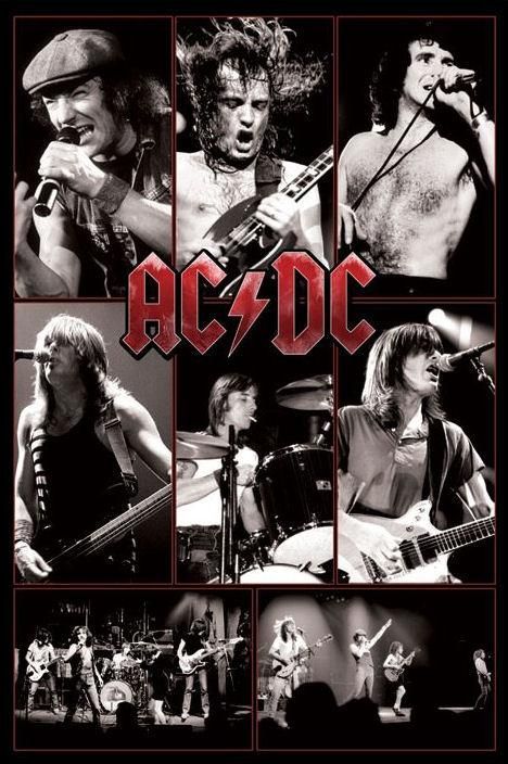 AC/DC Ac/dc, Acdc Live, Ac Dc Rock, Bon Scott, Band Poster, Rock Vintage, Power Trip, Angus Young, Live Rock