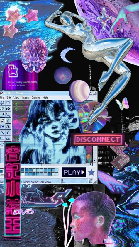 Futurism Wallpaper, Vaporwave Cyberpunk, Wallpaper Vibes, Anime Rapper, Vaporwave Wallpaper, Futuristic Aesthetic, Vaporwave Art, Cyberpunk Anime, Iphone Lockscreen Wallpaper