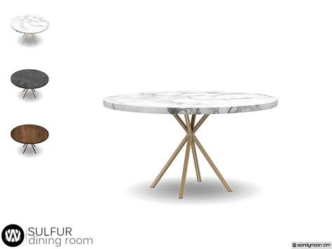 - Sulfur Dining Room - Dining Table  Found in TSR Category 'Sims 4 Dining Tables' Sims 4 Pack, Sims 4 Cc Furniture Living Rooms, Mods Sims 4, Sims 4 Kitchen, Resource Furniture, Sims 4 Tsr, The Sims 4 Pc, Sims 4 Bedroom, The Sims 4 Packs