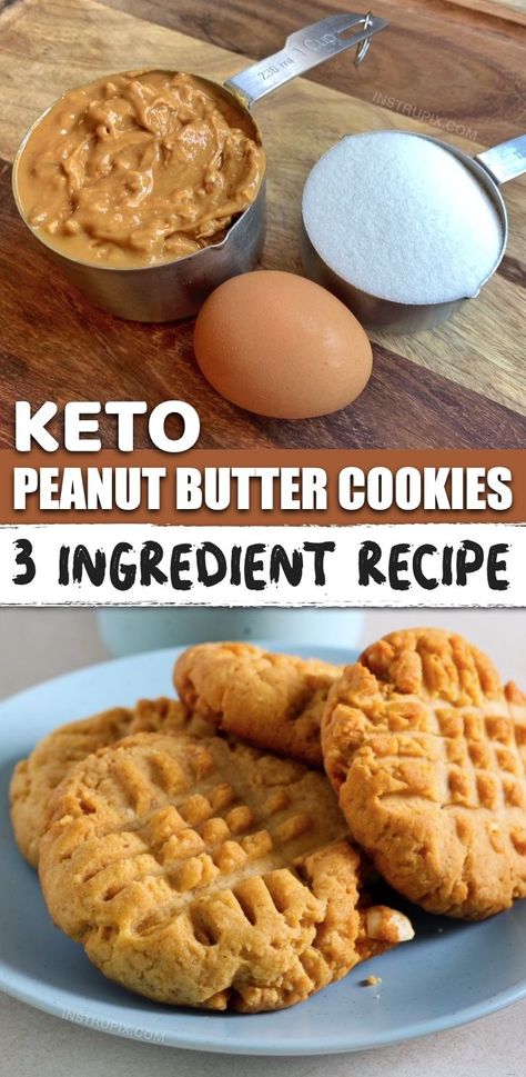 Low Carb Peanut Butter Cookies, Easy Keto Dessert Recipes, Dolce Poche Calorie, Galletas Keto, Easy Keto Dessert, Keto Peanut Butter Cookies, Ketogenic Desserts, Keto Dishes, Keto Peanut Butter