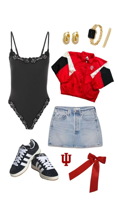 indiana university | college tailgate outfit inspo | outfit inspo | college football outfit | college gamday outfit | hoosiers | Fsu Gameday Outfit, Study Fits, College Class Outfits, College Football Game Outfit, College Tailgate Outfit, Rush Week Outfits, College Football Outfits, Football Game Outfits, Football Tailgate Outfit