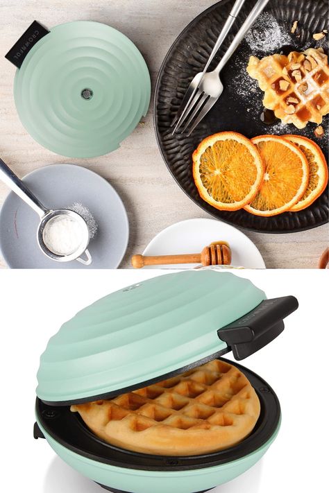 Mini Waffle Maker Aesthetic, Waffle Maker Aesthetic, Maker Aesthetic, Dessert Sandwich, Mini Waffle Maker, Healthy Waffles, Waffles Maker, Shelves In Bedroom, Waffle Maker