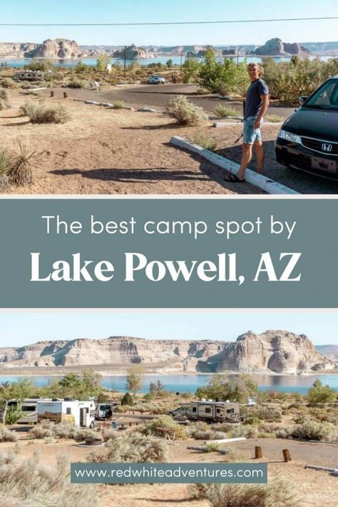 Camp Lake, Rv Parks And Campgrounds, Page Arizona, Best Campgrounds, Tent Site, Us Road Trip, Lake Powell, Northern Arizona, Usa Travel Destinations