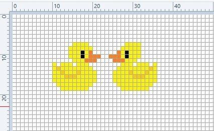 Rubber Duck Cross Stitch Pattern, Duckling Cross Stitch, Cross Stitch Duck Pattern, Duck Cross Stitch Pattern Free, Rubber Duck Pixel Art, Duck Cross Stitch, Knit Duck, Tiny Cross Stitch, Easy Pixel Art