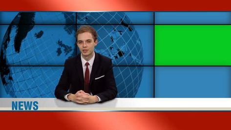 Newscaster Background, News Report, First Youtube Video Ideas, Dslr Background, Youtube News, Studio Green, New Readers, Tv Station, Dslr Background Images