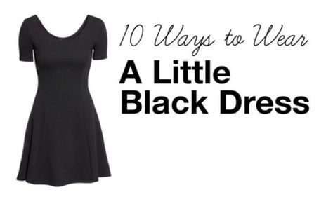 Back to Basics: 10 Ways to Style a Little Black Dress. Just in case you weren't already convinced that the versatile and classic LBD belongs in your closet. Lbd Outfit, Black Aline Dress, V Neck Black Dress, Little Black Dress Outfit, Black Plain Dress, 10 Ways To Wear, Basic Black Dress, A Little Black Dress, Simple Black Dress