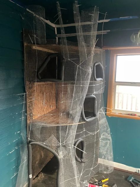 Emerald Tree Boa Enclosure, Diy Fake Tree, Real Cat Tree Diy, Amazon Tree Boa Enclosure, Fake Tree Diy, Stuffed Animal Zoo Diy Pvc, Diy Cat Playground On Wall, Pet Bobcat, Foam Pipe Insulation