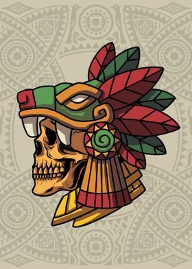 Mexican Culture Tattoo, Aztec Paintings, Mexican Wallpaper, Aztec Skull, Aztec Drawing, Aztec Artwork, Mayan Tattoos, Mexican Artwork, Mexican Art Tattoos