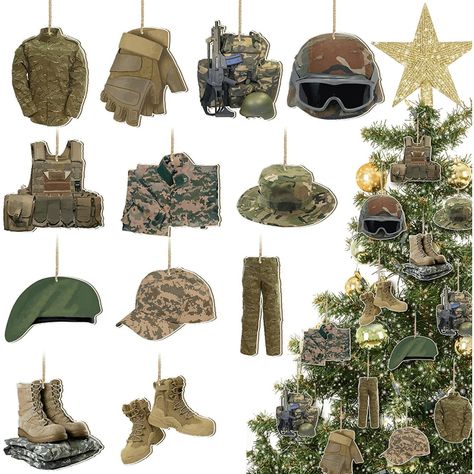 Best Christmas Tree Stand, Army Christmas, Flat Christmas Tree, Joy Decorations, Military Christmas, Floral Christmas Tree, Creative Christmas Trees, Simple Christmas Decor, Beautiful Christmas Trees