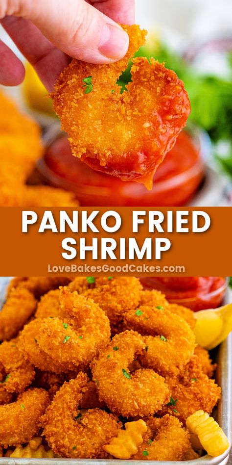 Panko Fried Shrimp Panko Fried Shrimp, Healthier Appetizers, Fingerfood Recipes, Fried Shrimp Recipe, Easy Skillet Dinner, Seafood Delight, Fried Shrimp Recipes, Best Easy Dinner Recipes, Delicious Appetizers